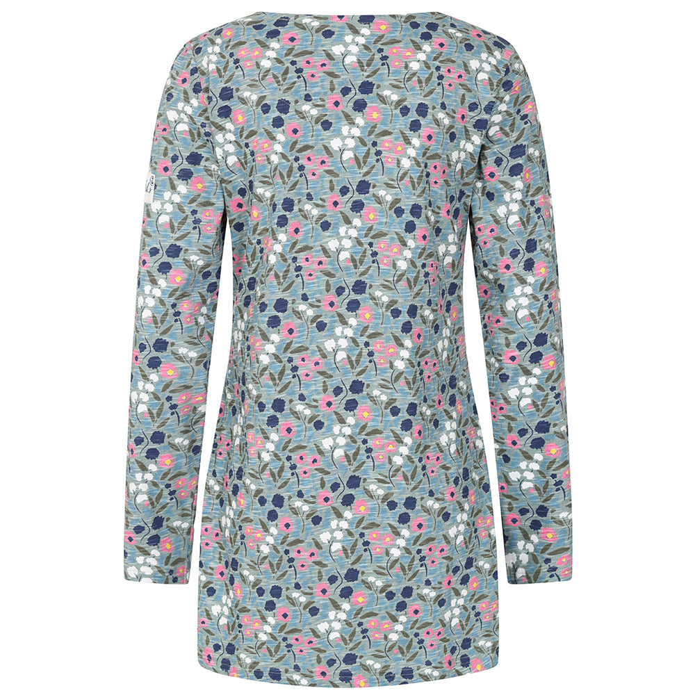 LJ108 - Ladies' Printed Tunic With Pockets - Pansy