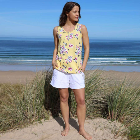 LJ110P - Ladies Patterned Vest Top - Wildflower