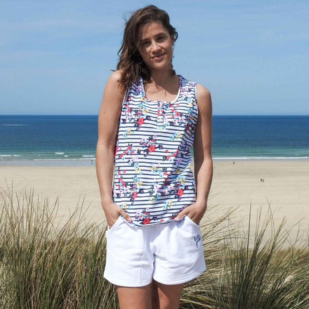 LJ110P - Ladies Printed Vest - Sweet Pea