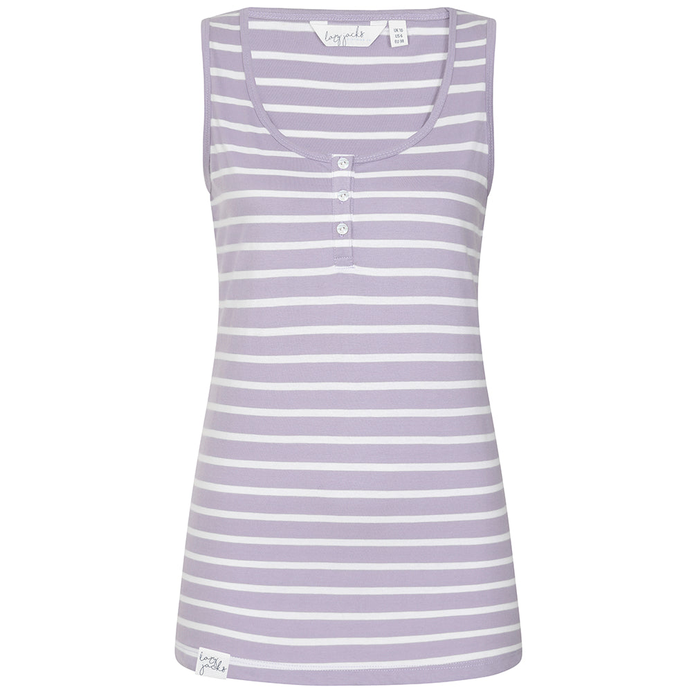 LJ110 - Ladies Cotton Cami - Lilac