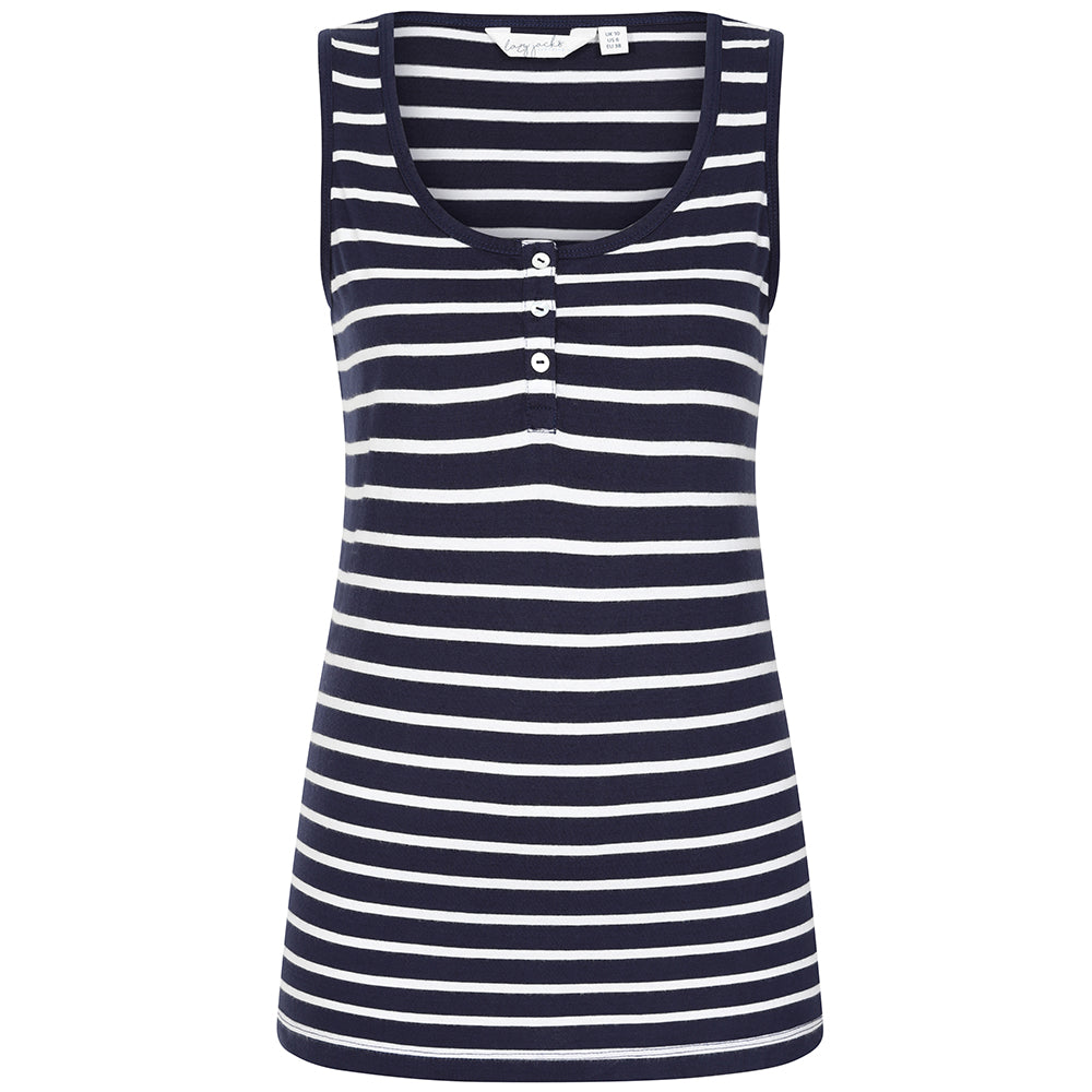 LJ110 - Ladies Cotton Cami - Marine