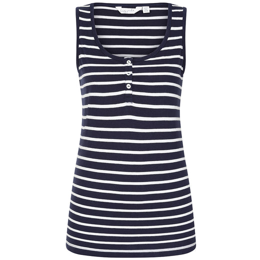 LJ110 - Ladies Cotton Cami - Marine