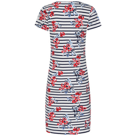 LJ115P - Ladies' Printed T-Shirt Dress - Meadow Red