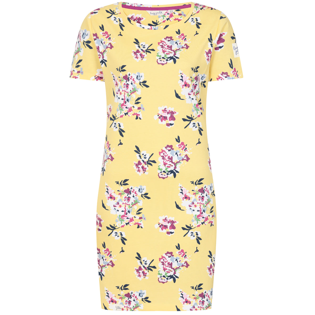 LJ115P - Patterned T-Shirt Dress - Wildflower