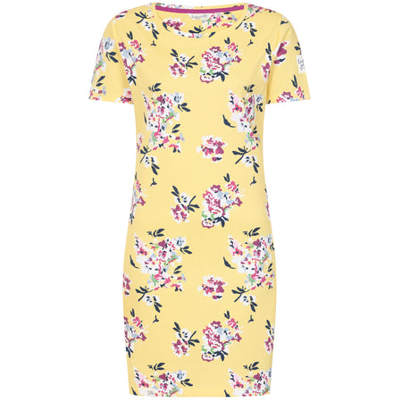 LJ115P - Patterned T-Shirt Dress - Wildflower