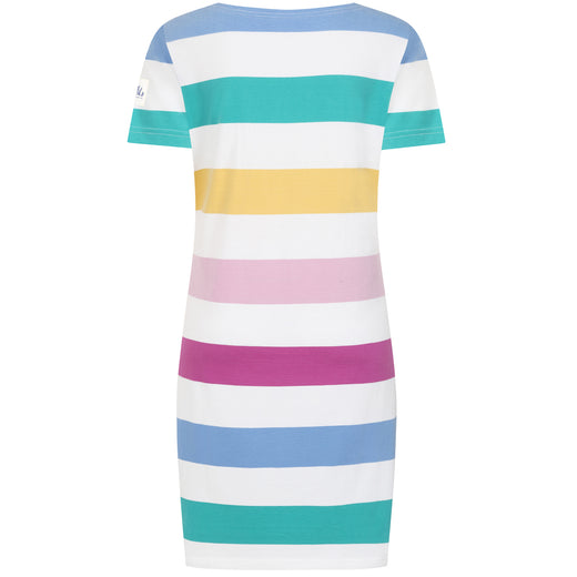 LJ115 - Ladies Stripe Breton T-Shirt Dress - Colourful