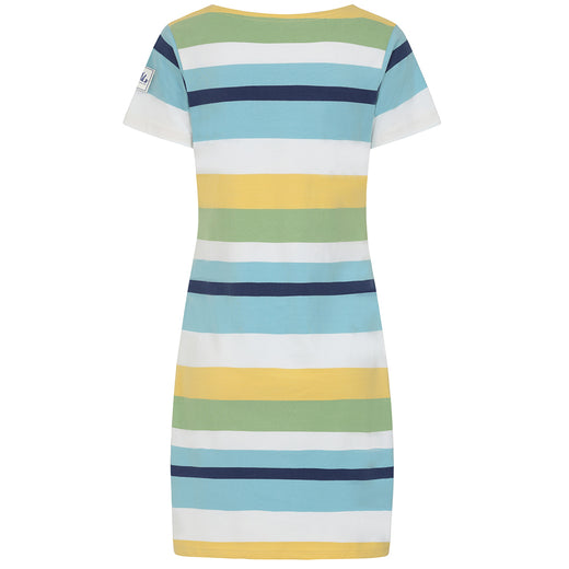 LJ115 - Striped T-Shirt Dress - Greens