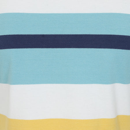 LJ115 - Striped T-Shirt Dress - Greens