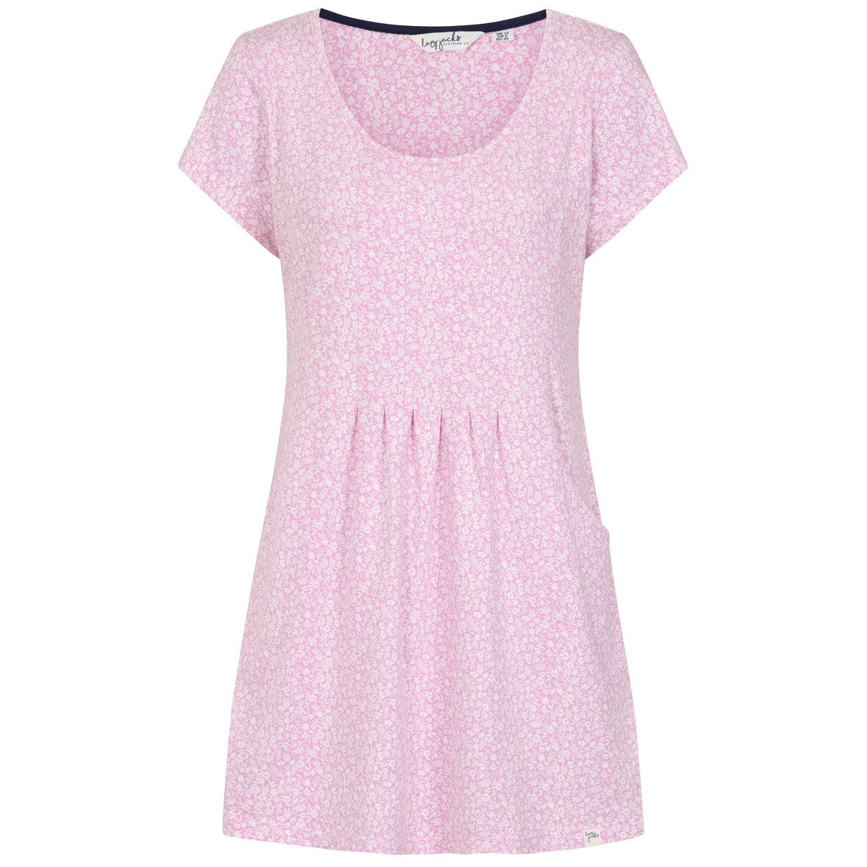LJ116  - Printed Tunic Top - Ditsy
