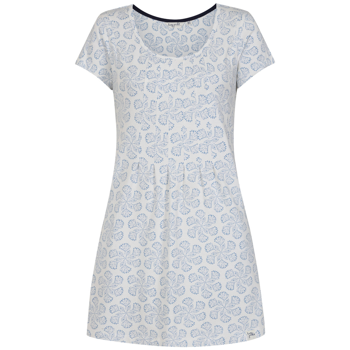LJ116 - Printed Tunic Top - Swirls