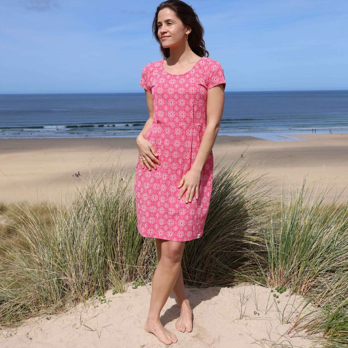 LJ120 - Printed Dress - Geo