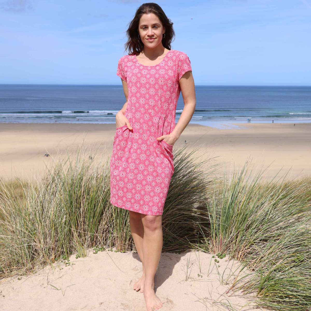LJ120 - Printed Dress - Geo