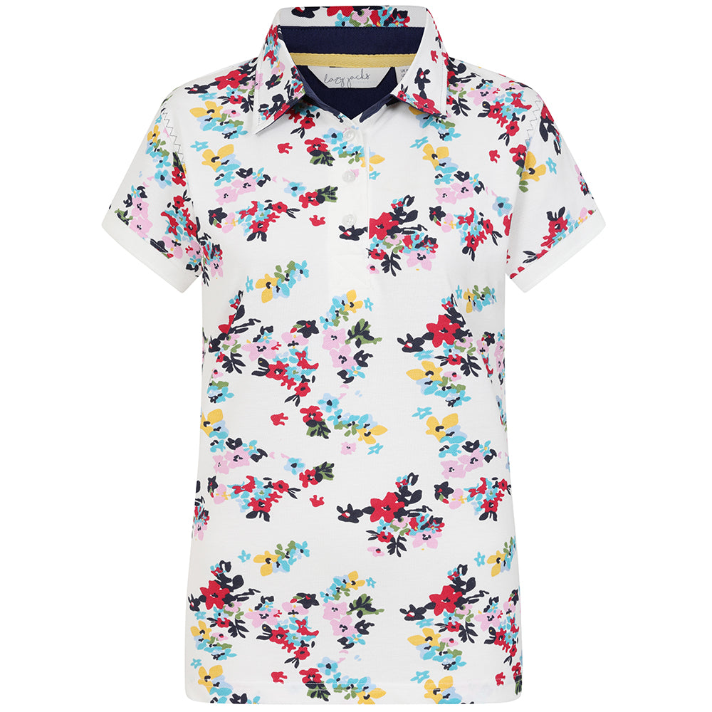 LJ12P - Ladies Printed Polo - Sweet Pea