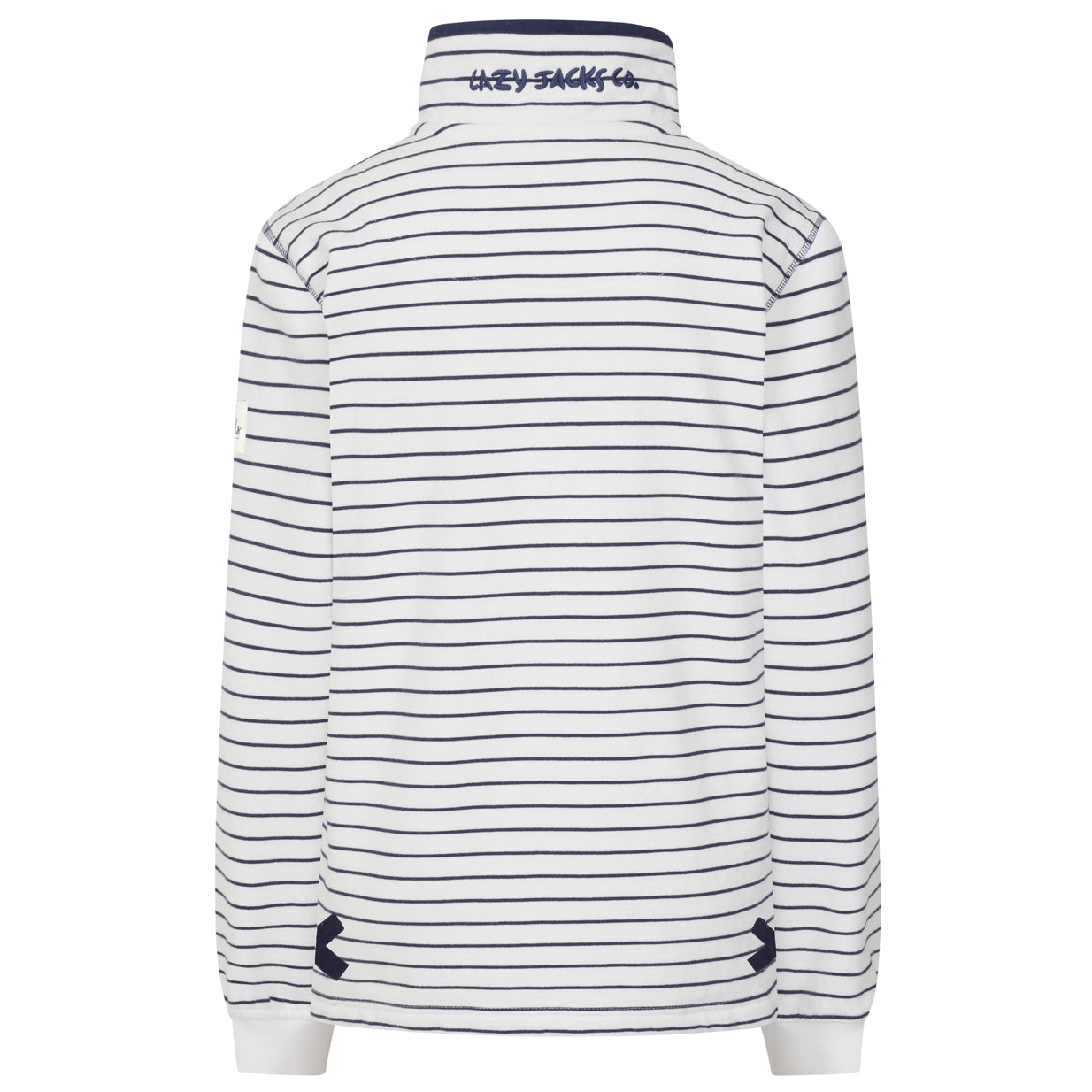 LJ14 - Ladies Button Neck Sweatshirt - White