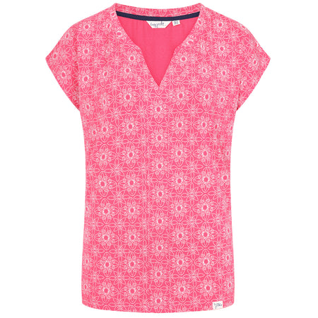 LJ156 - Printed V Neck T-Shirt - Geo