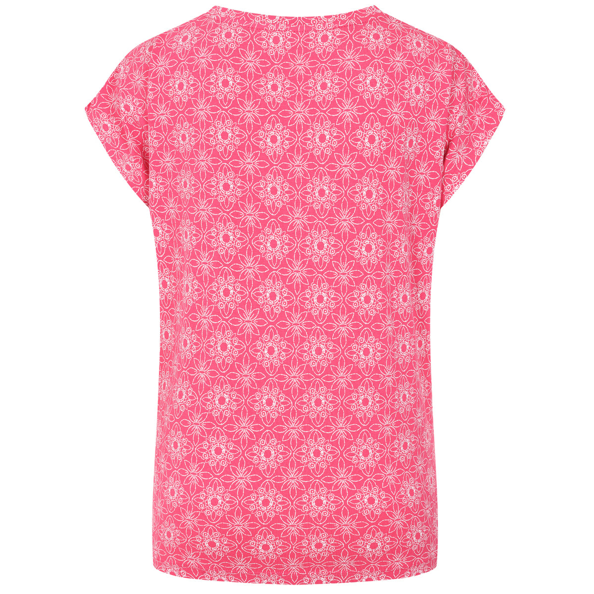 LJ156 - Printed V Neck T-Shirt - Geo