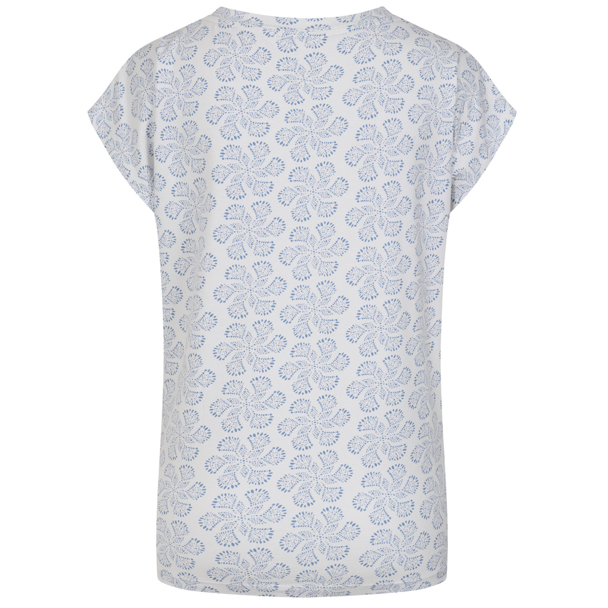 LJ156 - Printed V Neck T-Shirt - Swirls