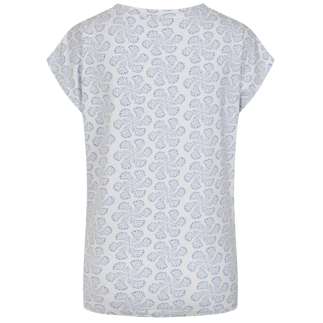 LJ156 - Printed V Neck T-Shirt - Swirls