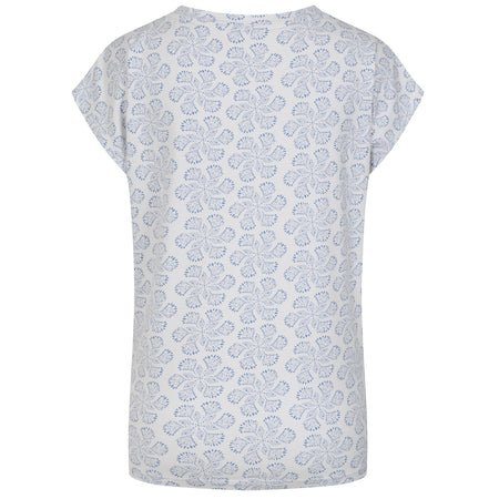 LJ156 - Printed V Neck T-Shirt - Swirls