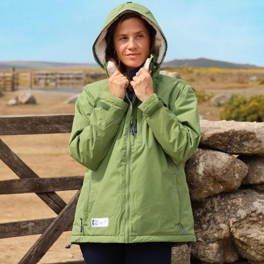 LJ158  - Snug Lined Coat - Sage