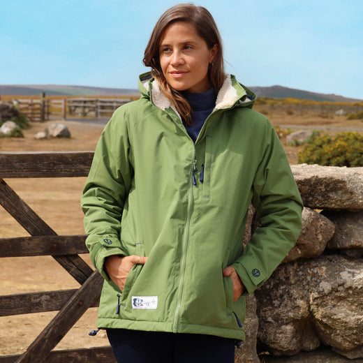 LJ158  - Snug Lined Coat - Sage