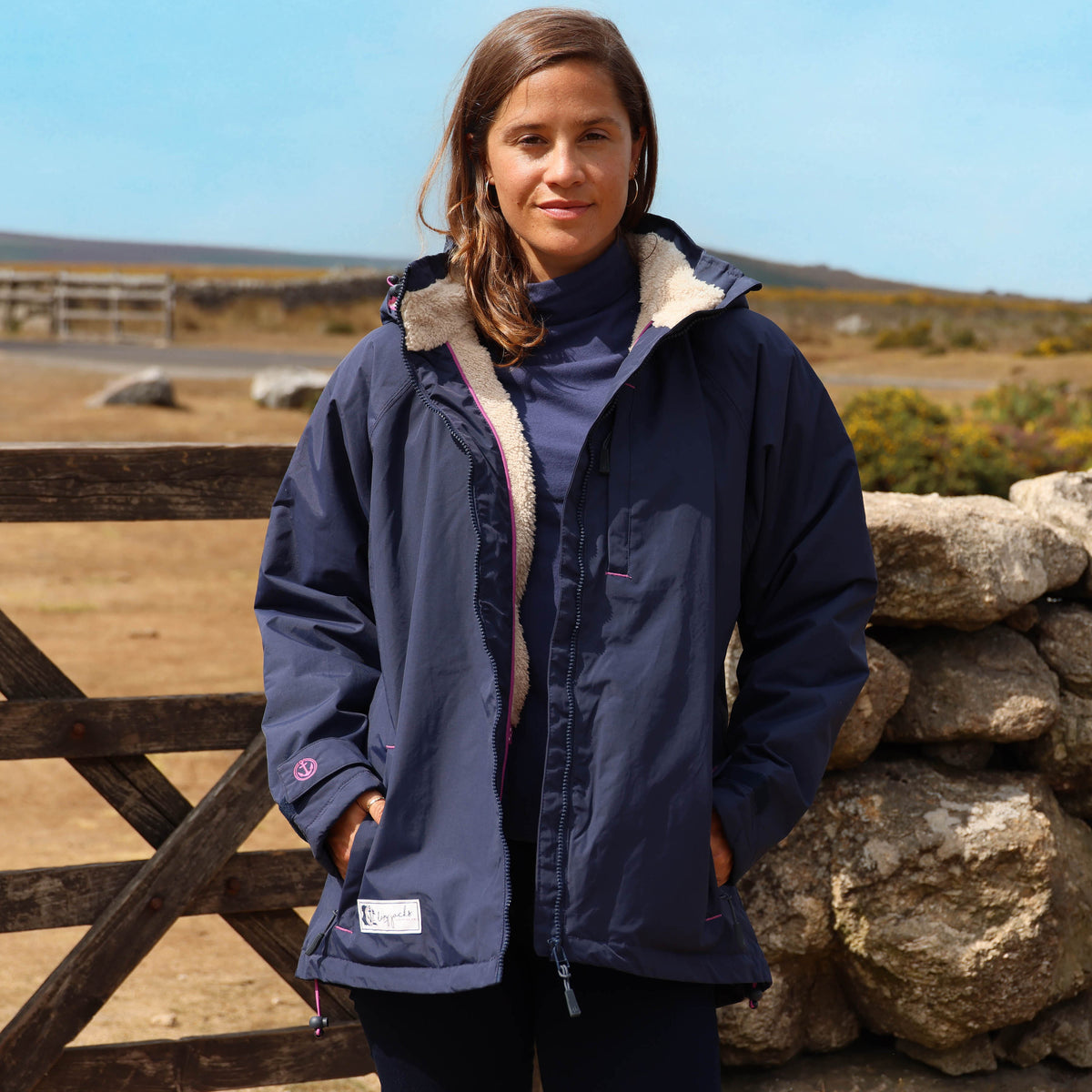 LJ158 - Snug Lined Coat - Twilight