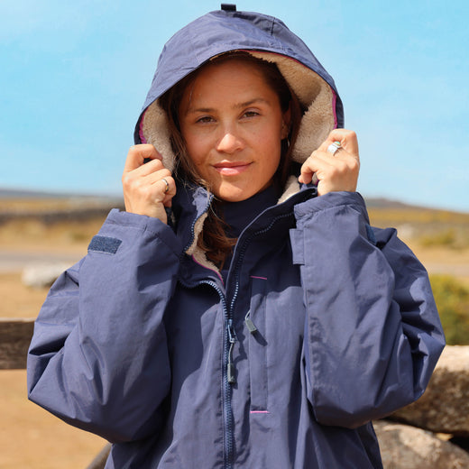 LJ158 - Snug Lined Coat - Twilight