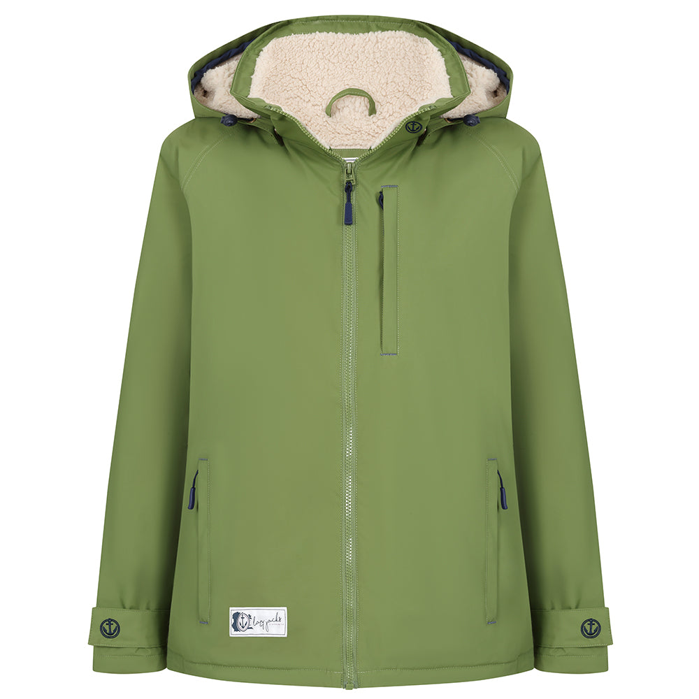 LJ158  - Snug Lined Coat - Sage