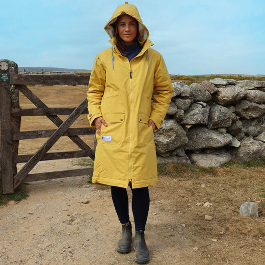 LJ159 - Ladies Long Lined Snug Coat - Heather