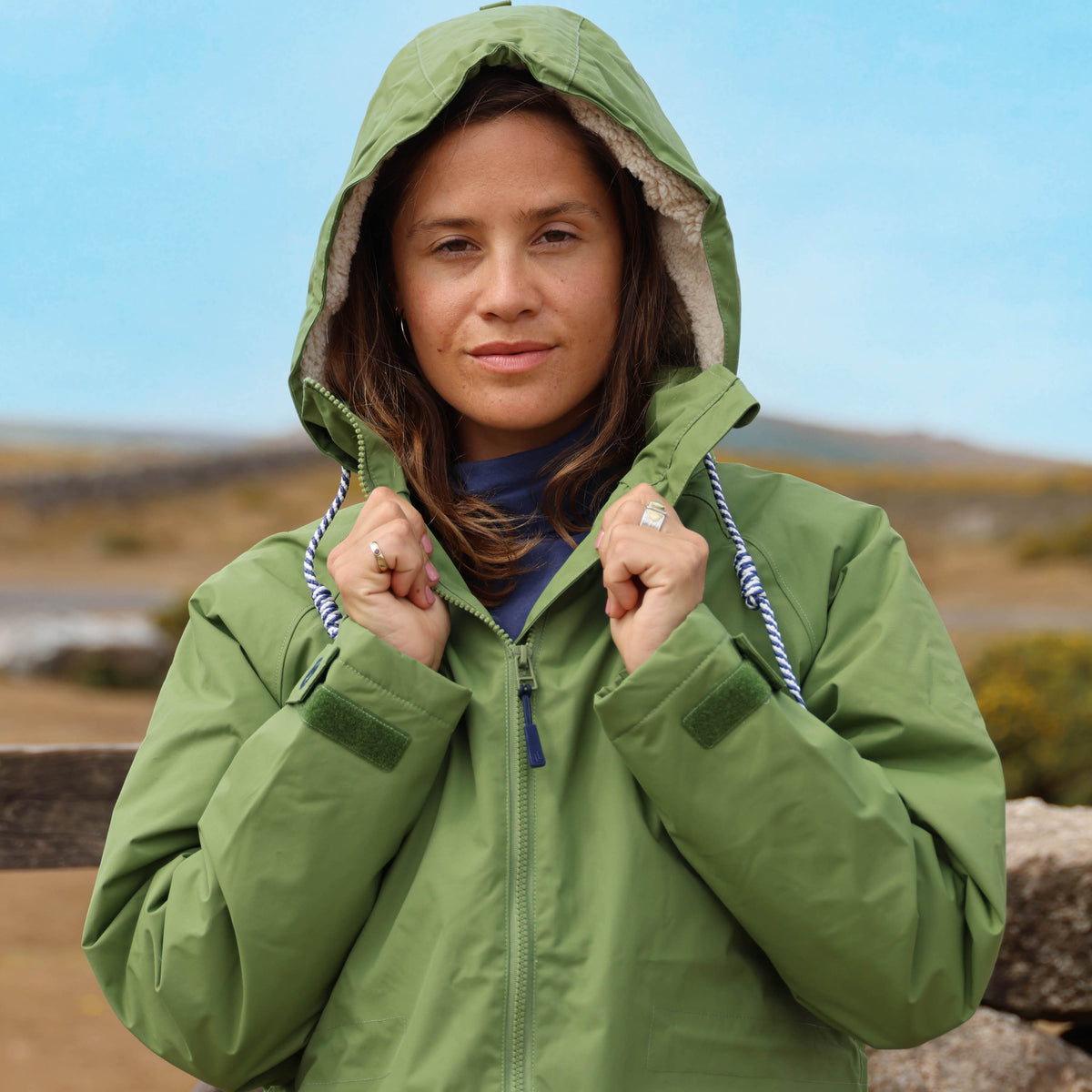 LJ159 - Longline Snug Lined Coat - Sage