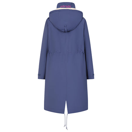 LJ159 - Ladies Long Snug Lined Coat - Twilight