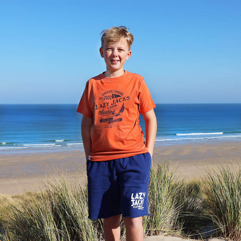 LJ15C - Boys Printed T-Shirt - Orange