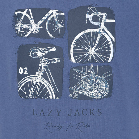 LJ15 - Men's Printed T-Shirt - Denim