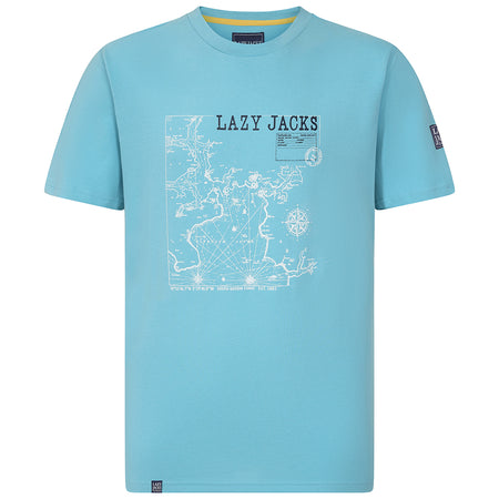 LJ15 - Men's Printed T-Shirt - Turquoise