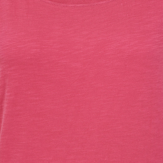 LJ163 - Ladies Roll Sleeve Tee - Cherry