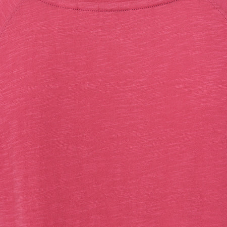 LJ163 - Ladies Roll Sleeve Tee - Cherry