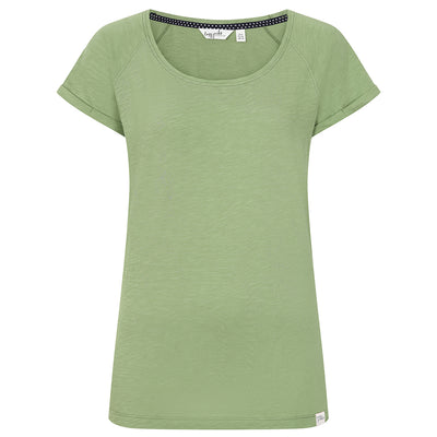 LJ163 - Ladies Roll Sleeve Tee - Grass
