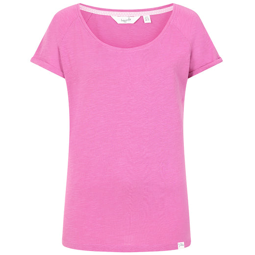 LJ163 - Ladies Roll Sleeve Tee - Raspberry