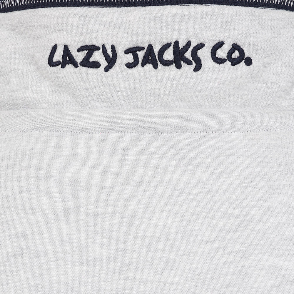 LJ19 - Men's Colour Block Sweatshirt - Rouge