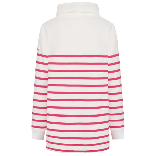 LJ20 - Ladies Draw String Roll Neck Sweatshirt - Cherry