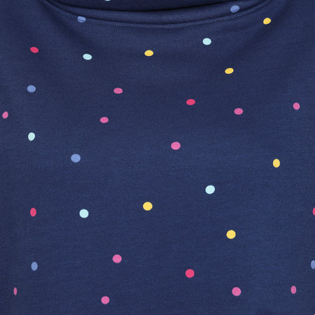 LJ20 Polka Dot - Roll Neck Sweatshirt - Multicoloured Spot