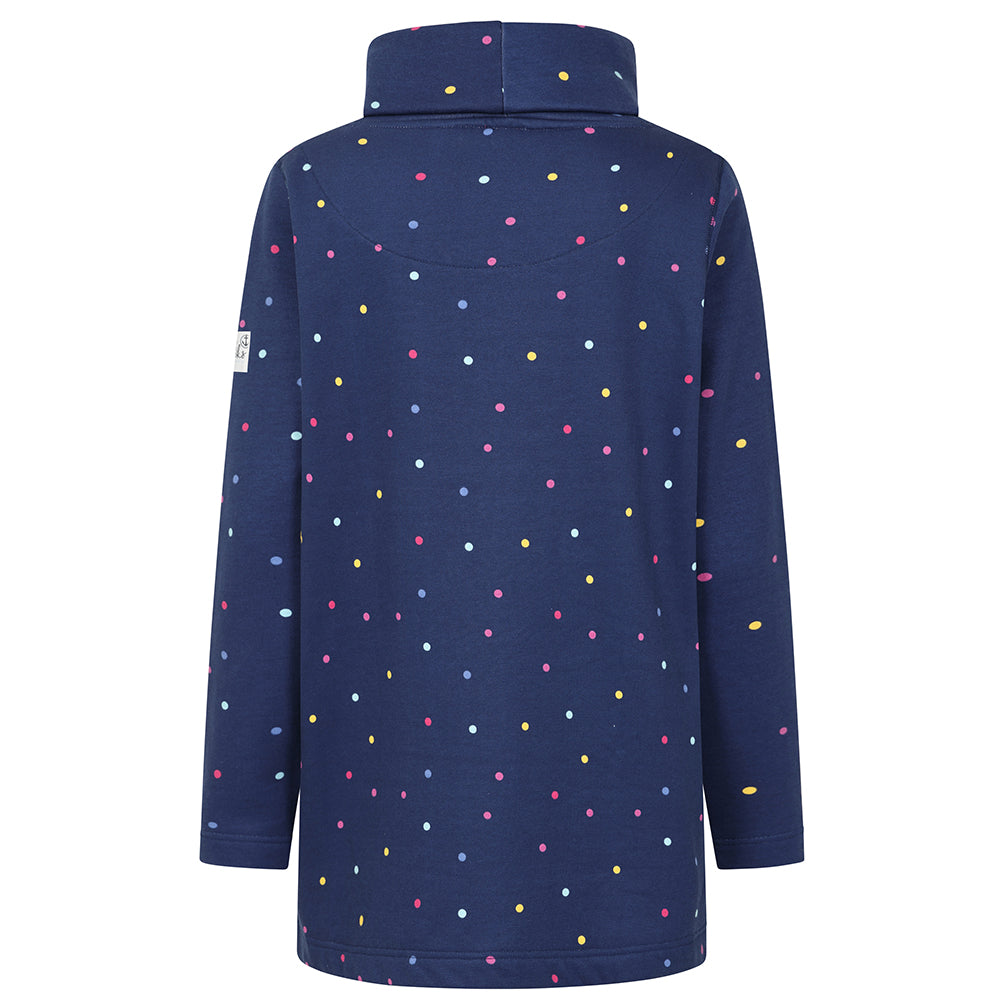 LJ20 Polka Dot - Roll Neck Sweatshirt - Multicoloured Spot