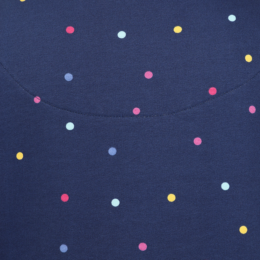 LJ20 Polka Dot - Roll Neck Sweatshirt - Multicoloured Spot