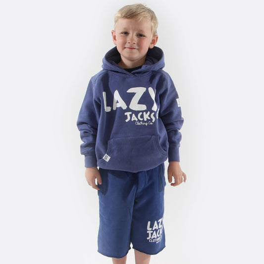 LJ21C - Boy's Hooded Sweatshirt - Denim