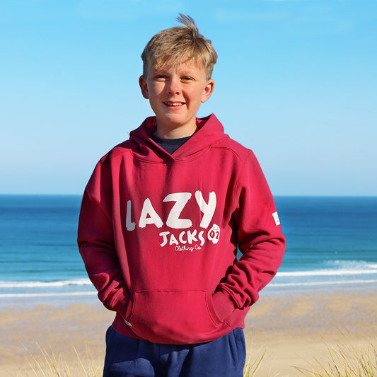 LJ21C - Hooded Sweatshirt - Crimson