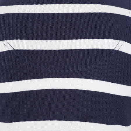 LJ22 - Ladies Striped Polo Shirt - Twilight