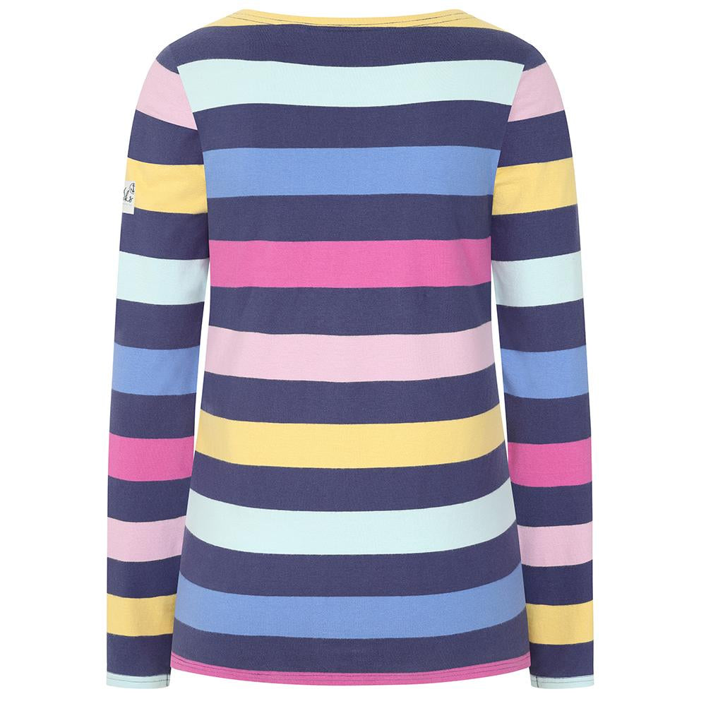 LJ97M - Multi Striped Breton Top - Twilight Multi