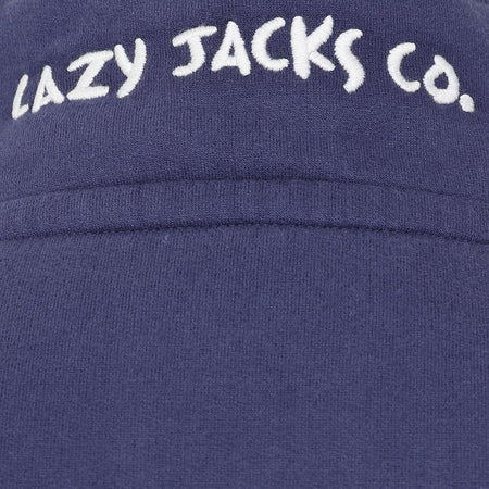 LJ6 - Striped Button Neck Sweatshirt - Twilight