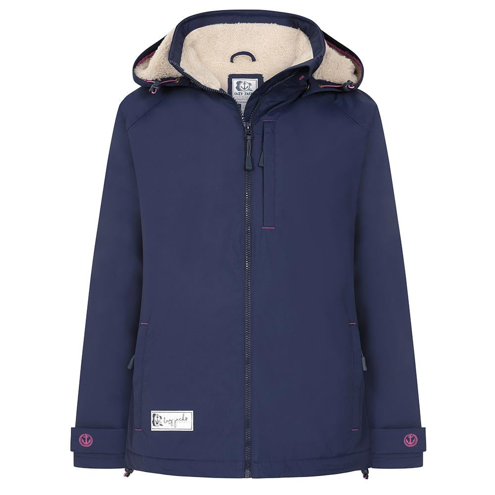 LJ158 - Ladies Snug Lined Coat - Marine