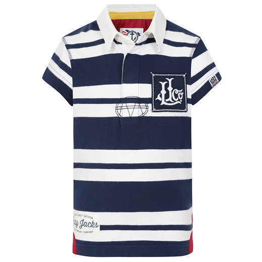 LJ27C - Short Sleeve Rugby Shirt - Marine